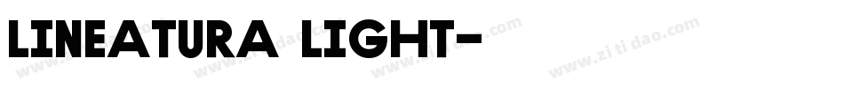Lineatura Light字体转换